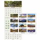 At-A-Glance Scenic 3-Month Wall Calendar - Large Size - Monthly - 14 Month - December 2024 - January 2026 - 3 Month Single Page 