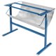 Dahle 796 Trimmer Stand w/Paper Catch - 34.5" Height x 14" Width - Steel, Vinyl - Blue