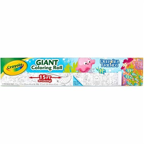 Crayola Deep Sea Friends Giant Coloring Roll - 1 Each