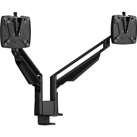 Novus CLU Duo 990+4018+000 Mounting Arm for Monitor - Black - 2 Display(s) Supported - 13" Screen Support - 30 lb Load Capacity 