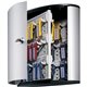 DURABLE Brushed Aluminum Keyed Lock 54-Key Cabinet - 11-9/10" W x 11" H x 4-4/5" D - Key Locking Door - Aluminum