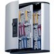 DURABLE Brushed Aluminum Combo Lock 36-Key Cabinet - 11-3/4" W x 11" H x 4-5/8" D - Combination Locking Door - Aluminum