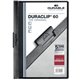 DURABLE DURACLIP Report Cover - Letter Size 8 1/2" x 11" - 60 Sheet Capacity - Punchless - Vinyl - Black