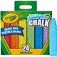 Crayola Washable Sidewalk Chalk - 4" Length - Assorted - 24 / Box
