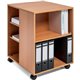 DURABLE Multifunction Trolley - 6 Shelf - 132 lb Capacity - 4 Casters - Wood - x 20.8" Width x 23.3" Depth x 29.4" Height - Beec