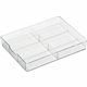 DURABLE COFFEE POINT Caddy - 4 Compartment(s) - Easy to Clean - Transparent - 1 / Carton