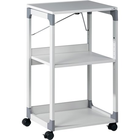 DURABLE System Overhead/Beamer Trolley - 3 x Shelf(ves) - 34.7" Height x 20" Width x 17" Depth - Metal, Plastic, Fiberglass, Res