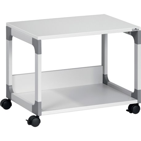 DURABLE System 48 Multifunction Trolley - 2 Shelf - 4 Casters - Plastic, Steel, Melamine Faced Chipboard (MFC) - x 23.6" Width x