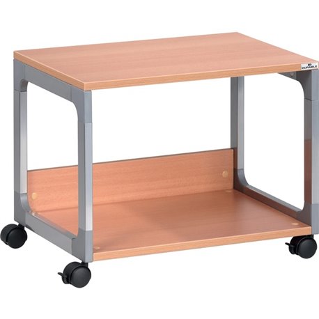 DURABLE System 48 Multifunction Trolley - 2 Shelf - 4 Casters - Metal, Steel, Melamine, Hardboard, Fiberglass, Plastic - x 3.6" 