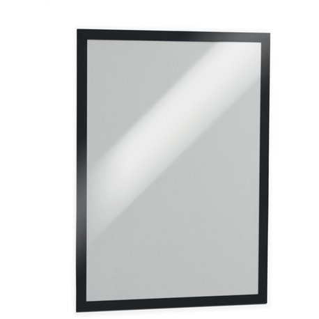 DURABLE DURAFRAME Self-Adhesive Magnetic Tabloid Sign Holder - Horizontal or Vertical, 12.25" x 18" Frame Size - Holds 11" x 17"