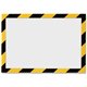 DURABLE DURAFRAME SECURITY Self-Adhesive Magnetic Letter Sign Holder - Holds Letter-Size 8-1/2" x 11" , Yellow/Black, 2 Pack