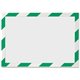 DURABLE DURAFRAME SECURITY Self-Adhesive Magnetic Letter Sign Holder - Holds Letter-Size 8-1/2" x 11" , Green/White, 2 Pack