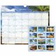 At-A-Glance Tropical Escape Wall Calendar - Medium Size - Julian Dates - Monthly - 12 Month - January 2025 - December 2025 - 1 W