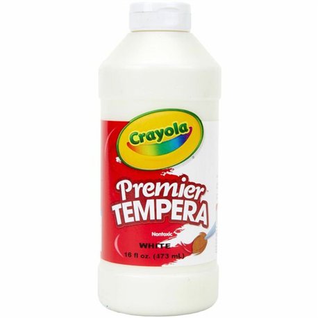 Crayola Premier Tempera Paint - 16 oz - 1 Each - White
