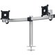 DURABLE Desk Mount for Monitor, Curved Screen Display - Silver - Height Adjustable - 2 Display(s) Supported - 38" Screen Support