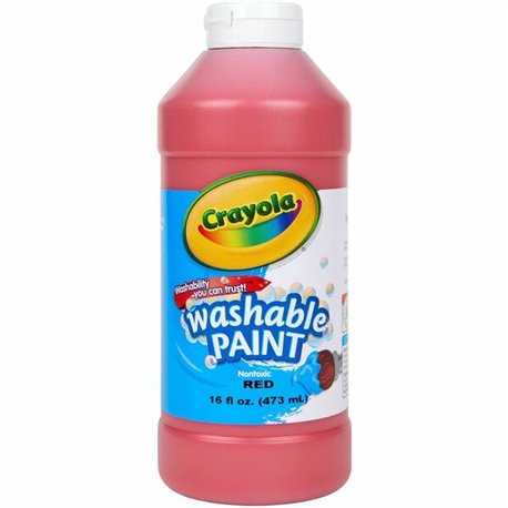 Crayola Washable Paint - 16 oz - 1 Each - Red
