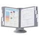 DURABLE SHERPA Motion Reference Display System - Desktop - 360&deg Rotation - 10 Double Sided Panels - Letter Size - Anti-Flecti