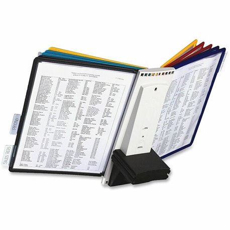 DURABLE Extension Set for SHERPA Reference Display System - 10 Double Sided Panels - Letter Size - Anti-Reflective/Non-Glare - A