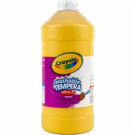 Crayola Washable Tempera Paint - 2 lb - 1 Each - Yellow