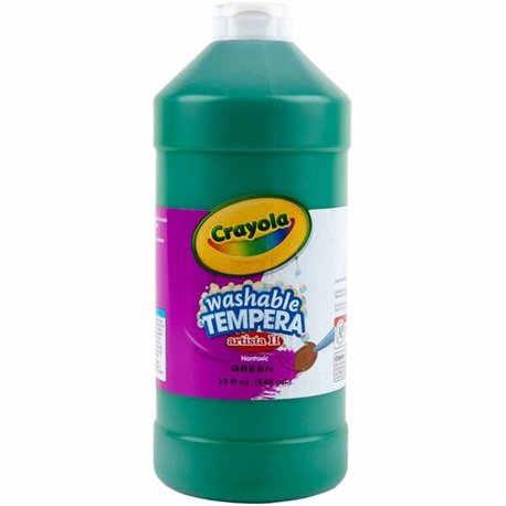 Crayola Washable Tempera Paint - 2 lb - 1 Each - Green