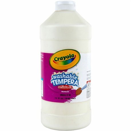 Crayola Washable Tempera Paint - 2 lb - 1 Each - White
