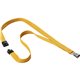 DURABLE Premium Textile Lanyard with Safety Release - 4/5" x 17" Lanyard - Gold - 10 / Box