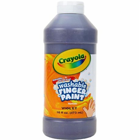Crayola Washable Finger Paint - 16 oz - 1 Each - Violet