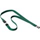 DURABLE Premium Textile Lanyard with Safety Release - 3/4" x 17" Lanyard - Dark Green - 10 / Box