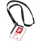 DURABLE ID Badge Deluxe Holder Lanyard - 4/5" x 17" Lanyard - Black - 10 / Box