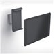 DURABLE TABLET HOLDER Wall Mount - Fits most 7"-13" Tablets, 360 Degrees Rotation with Anti-Theft Device, Silver/Charcoal