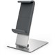 DURABLE Table Tablet Holder XL - Portrait, Landscape - 9.5" x 6.1" x 7.2" x - Rubber, Aluminum, ABS, Steel - 1 Each - Silver