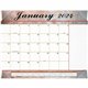 At-A-Glance Panoramic Landscape Desk Pad - Standard Size - Monthly - 12 Month - January 2024 - December 2024 - 1 Month Single Pa