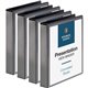 Business Source Standard View Round Ring Binders - 1 1/2" Binder Capacity - Letter - 8 1/2" x 11" Sheet Size - 350 Sheet Capacit