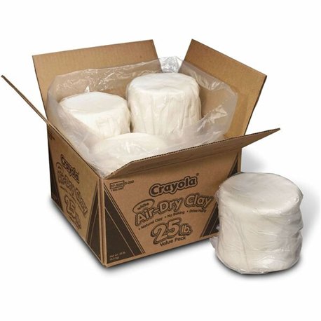 Crayola Air-Dry Clay Value Pack - Clay Craft, Art, Classroom Activities - 4 / Box - White