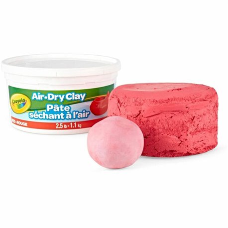 Crayola Air-Dry Clay - Art, Classroom, Art Room - 1 Each - Red