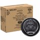 Dart Black Plastic Reclosable Lids - Round - Plastic - 1000 / Carton - 100 Per Bag - Black