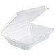 Dart Insulated Foam Hinged Lid Containers - Transporting - Polystyrene, Foam Body - 200 / Carton