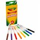 Crayola Fine Tip Classic Markers - Fine Marker Point - Assorted, Orange, Yellow, Green, Blue, Violet, Brown, Black Water Based I