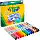 Crayola Classic Washable Markers - Broad Marker Point - Conical Marker Point Style - Assorted, Orange, Yellow, Green, Blue, Viol