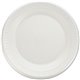 Dart Quiet Classic 9" Laminated Foam Plates - 9" Diameter - White - Foam Body - 125 / Pack