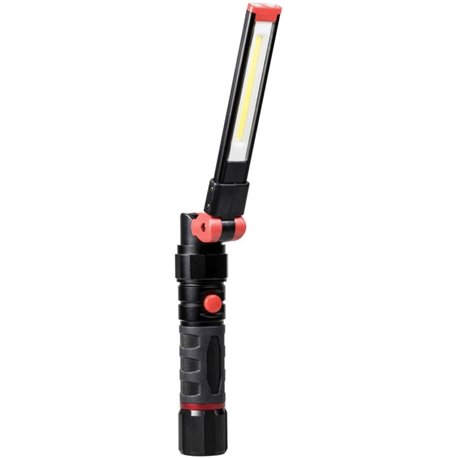 Dorcy Ultra HD Series Foldable Flashlight - LED - 500 lm Lumen - 3 x AAA - Battery - Impact Resistant, Water Resistant - Black, 