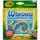 Crayola Washable Window Markers - Conical Marker Point Style - Assorted - 8 / Set