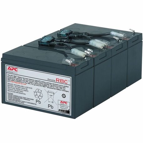 APC by Schneider Electric Replacement Battery Cartridge 8 with 2 Year Warranty - 7000 mAh - 12 V DC - Lead Acid - Hot Swappable 