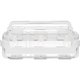 Deflecto Stackable Caddy Organizer - 6.5" Height x 14" Width x 10.5" Depth - White - Plastic - 1 Each