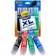 Crayola XL Classic Poster Markers - Bold Marker Point - Chisel Marker Point Style - Black, Green, Blue, Red - 4 / Pack
