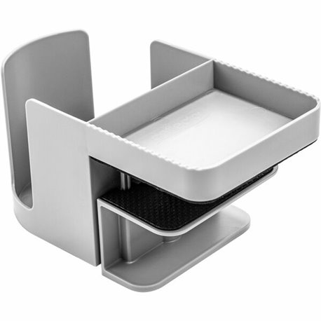 Deflecto Standing Desk Cup Holder - 3.5" Height x 3.9" Width x 7" Depth - Cup Holder, Durable, Spill Resistant, Portable, Spring