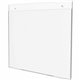 Deflecto Classic Image Wall Mount Sign Holders - 1 Each - 11" Width x 8.5" Height - Wall Mountable - Plastic - Clear