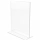 Deflecto Classic Image Double-Sided Sign Holder - 1 Each - 8.5" Width x 11" Height - Rectangular Shape - Self-standing, Bottom L