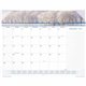 At-A-Glance Panoramic Seascape Desk Pad - Standard Size - Monthly - 12 Month - January 2024 - December 2024 - 1 Month Single Pag