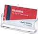 Deflecto Business Card Holder - 1.8" x 3.9" x 1.4" x - Plastic - 1 Each - Clear